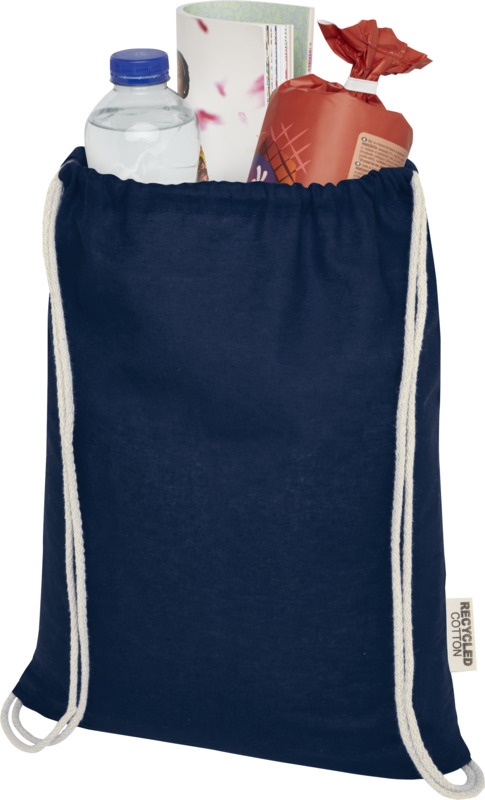 Oregon 140 g/m² GRS recycled cotton drawstring bag - Image 18