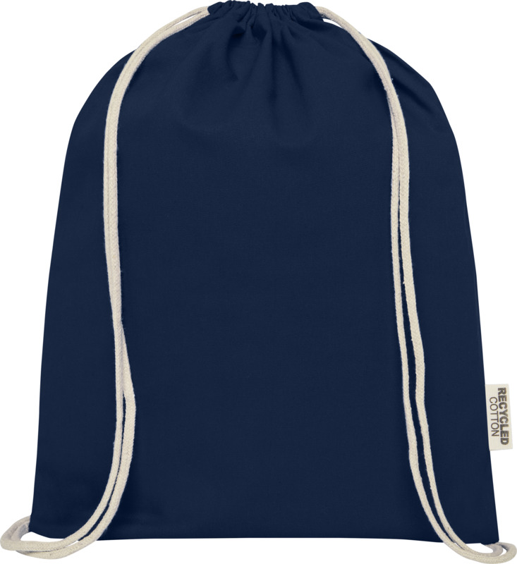 Oregon 140 g/m² GRS recycled cotton drawstring bag - Image 17