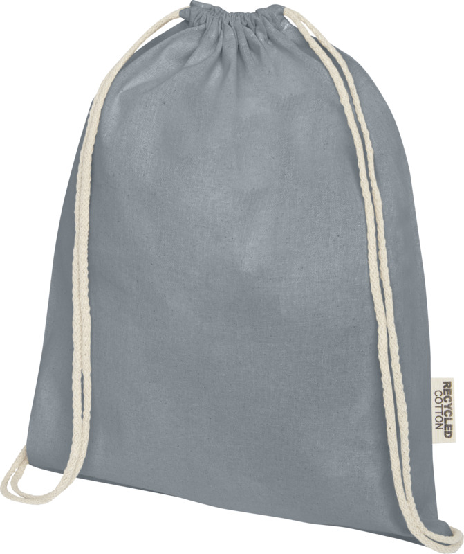 Oregon 140 g/m² GRS recycled cotton drawstring bag - Image 21