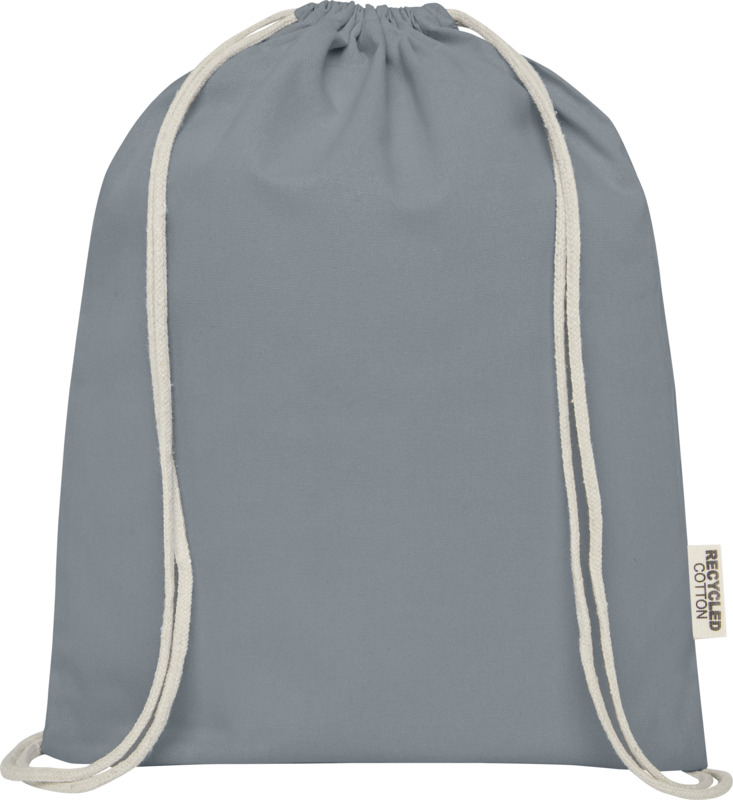 Oregon 140 g/m² GRS recycled cotton drawstring bag - Image 22