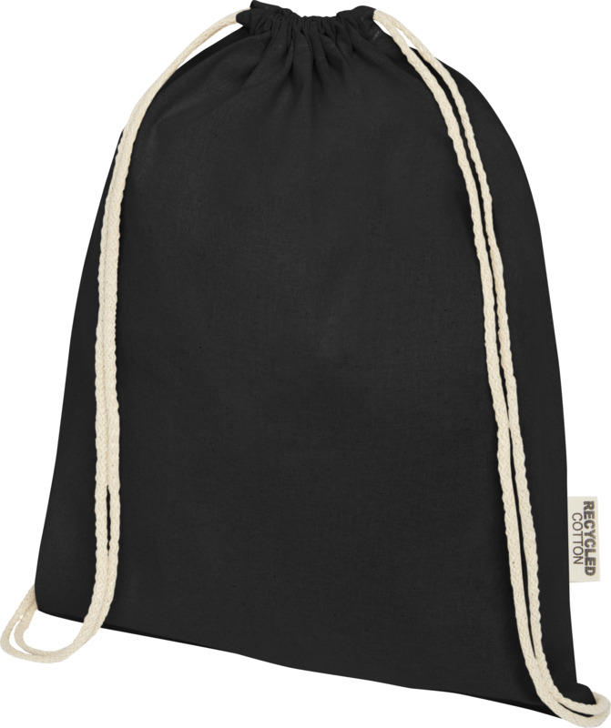 Oregon 140 g/m² GRS recycled cotton drawstring bag - Image 26