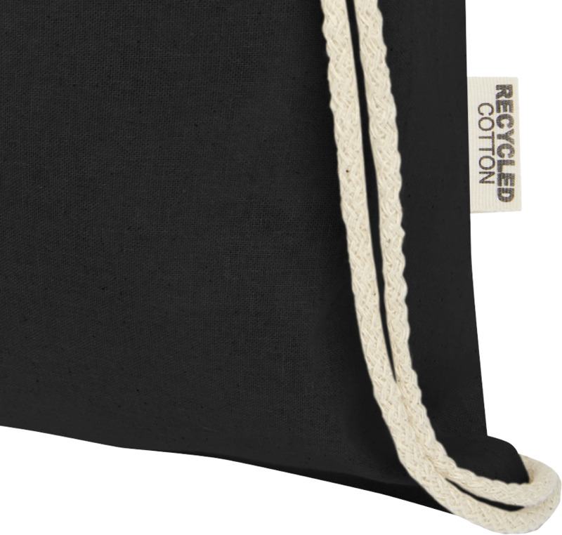 Oregon 140 g/m² GRS recycled cotton drawstring bag - Image 29