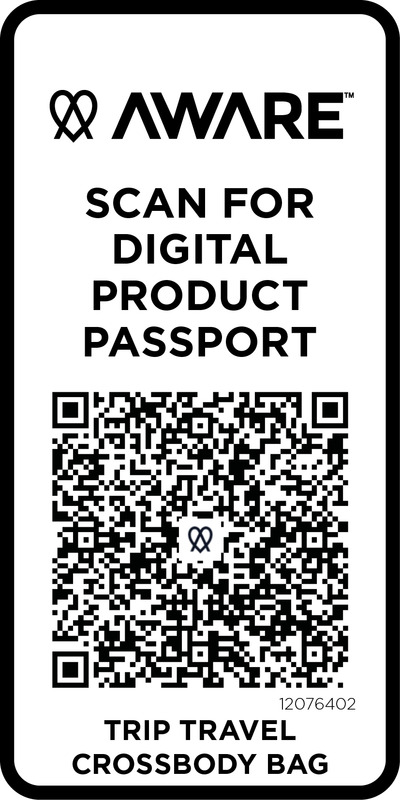 Trip Aware™ recycled travel crossbody bag 1L - Image 5