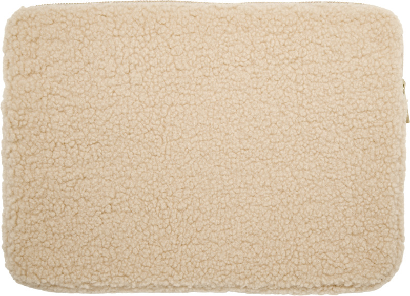 Bear 13" GRS recycled sherpa laptop sleeve 2L - Image 3