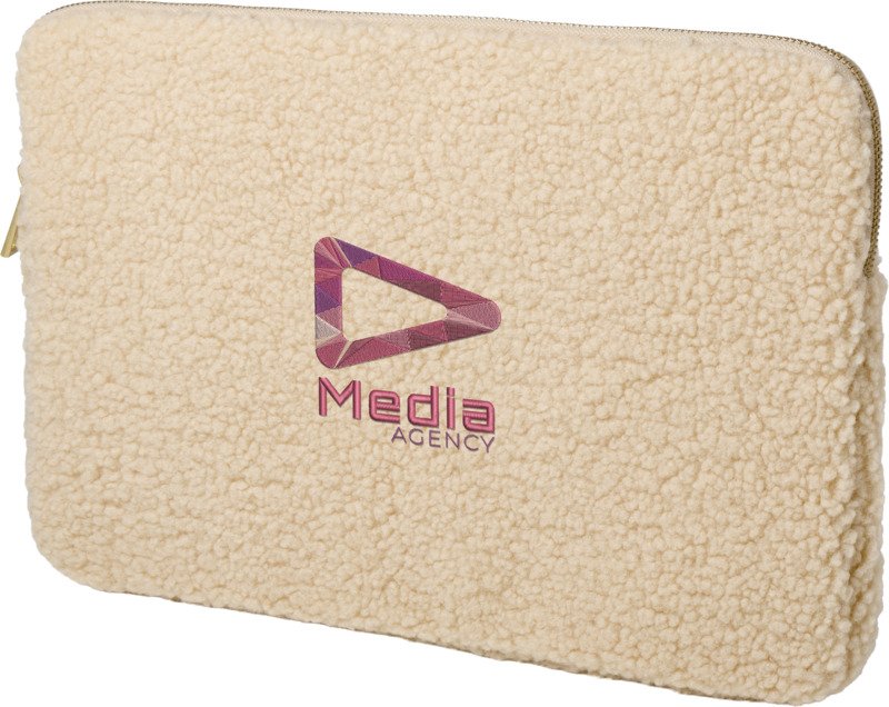 Bear 13" GRS recycled sherpa laptop sleeve 2L - Image 6