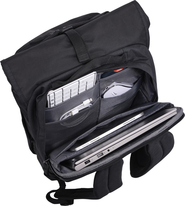 Case Logic Variate 17" recycled expandable roll-top laptop backpack - Image 6