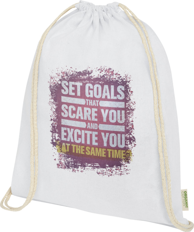 Odisha 140 g/m² OCS organic drawstring bag 5L - Image 6
