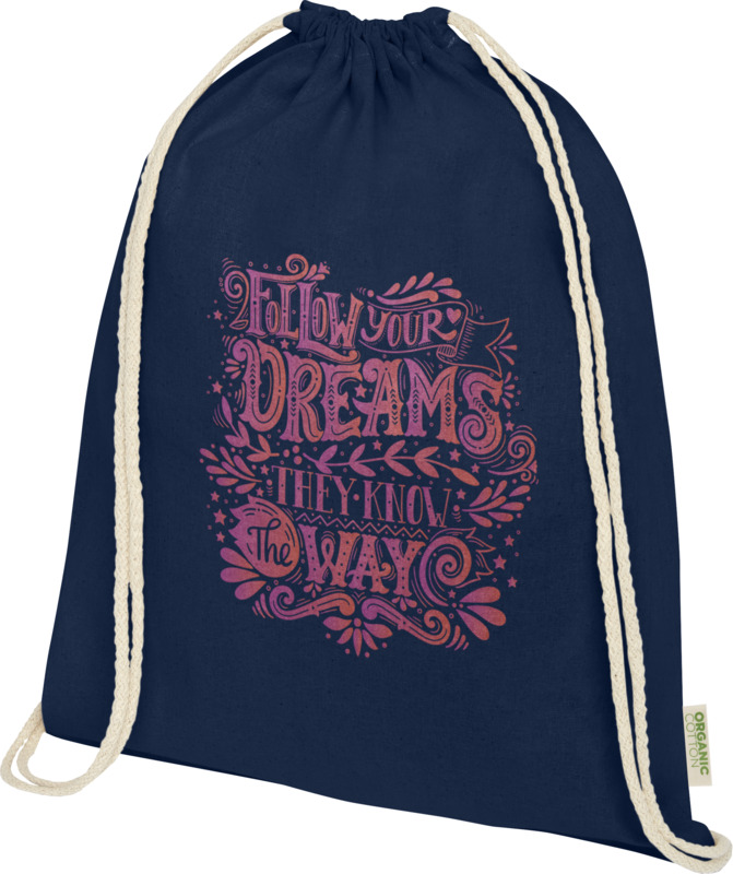 Odisha 140 g/m² OCS organic drawstring bag 5L - Image 30