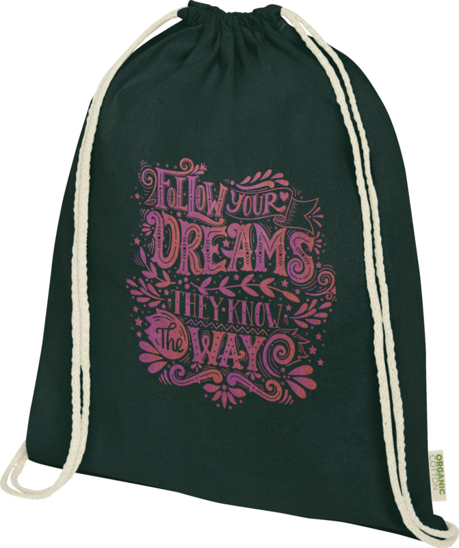 Odisha 140 g/m² OCS organic drawstring bag 5L - Image 36