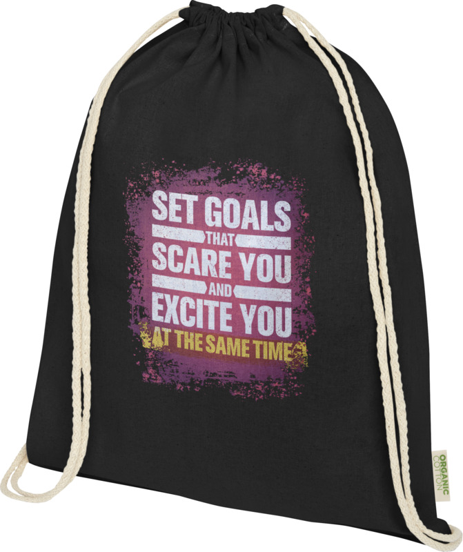 Odisha 140 g/m² OCS organic drawstring bag 5L - Image 42