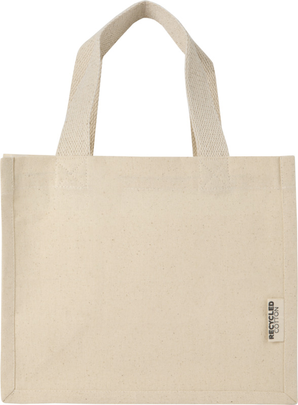 Odessa 220 g/m² GRS recycled cotton mini gusset tote bag 9L - Image 2