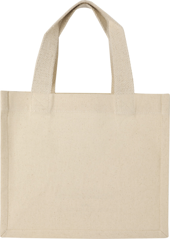 Odessa 220 g/m² GRS recycled cotton mini gusset tote bag 9L - Image 3