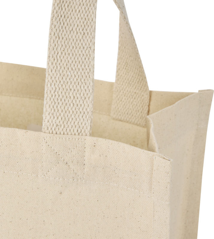 Odessa 220 g/m² GRS recycled cotton mini gusset tote bag 9L - Image 5