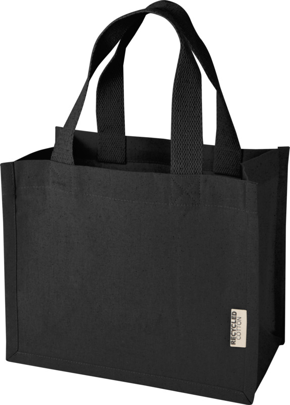 Odessa 220 g/m² GRS recycled cotton mini gusset tote bag 9L - Image 7