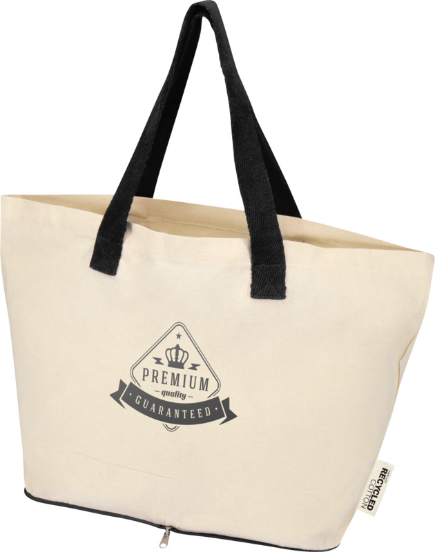 Sierra 140 g/m² GRS recycled foldable cotton tote bag 7L - Image 30