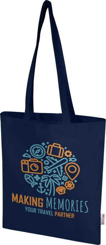 Peru Blend 180 g/m² GRS recycled cotton tote bag 7L - Image 32