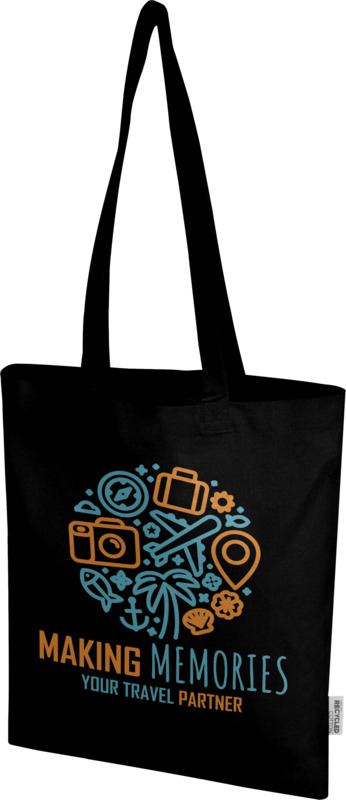 Peru Blend 180 g/m² GRS recycled cotton tote bag 7L - Image 38