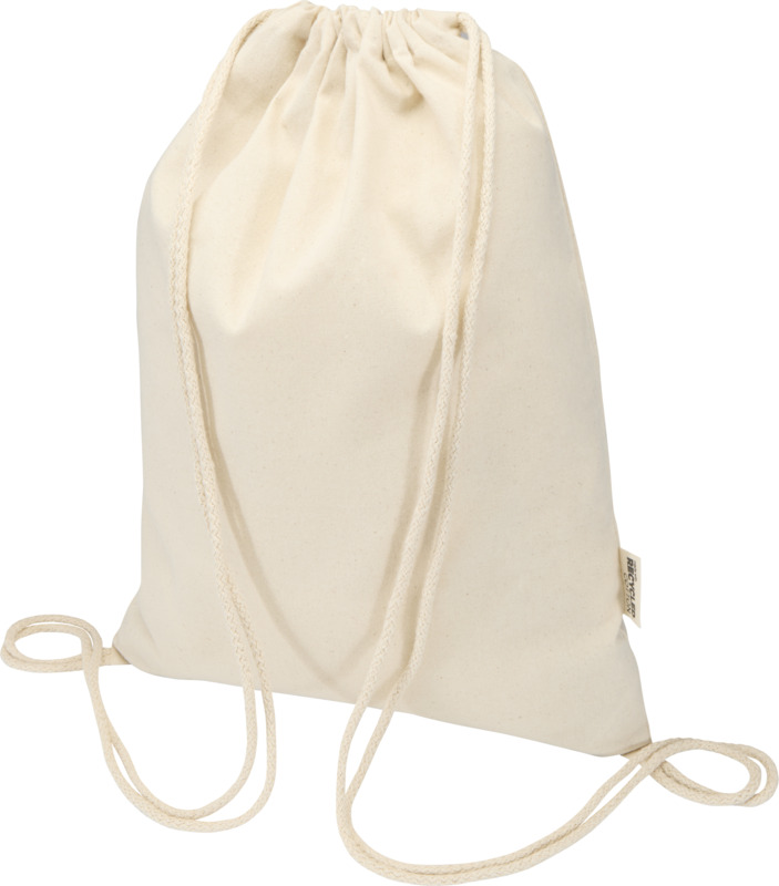 Peru Blend 180 g/m² GRS recycled drawstring bag 5L - Image 8