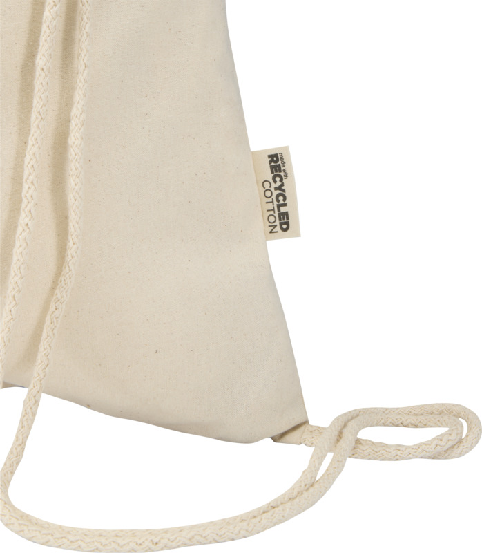 Peru Blend 180 g/m² GRS recycled drawstring bag 5L - Image 11