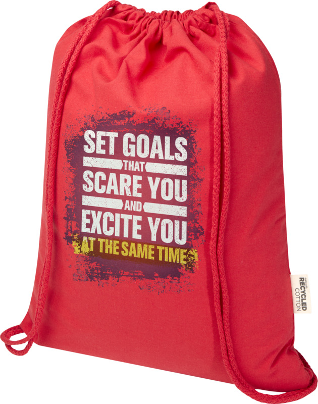 Peru Blend 180 g/m² GRS recycled drawstring bag 5L - Image 20