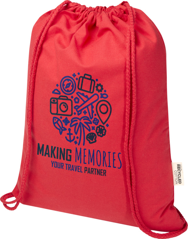 Peru Blend 180 g/m² GRS recycled drawstring bag 5L - Image 19