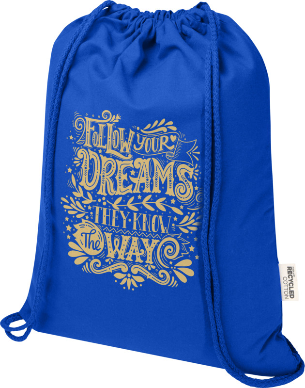 Peru Blend 180 g/m² GRS recycled drawstring bag 5L - Image 26