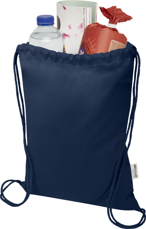 Peru Blend 180 g/m² GRS recycled drawstring bag 5L - Image 30