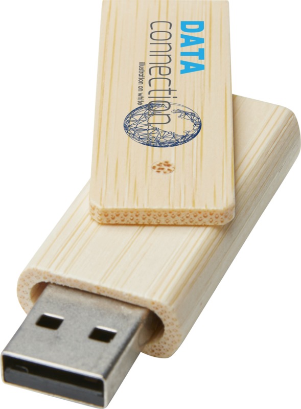 Rotate 8GB bamboo USB flash drive - Image 3