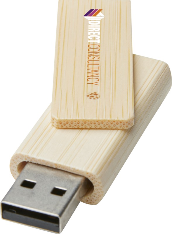 Rotate 16GB bamboo USB flash drive - Image 3