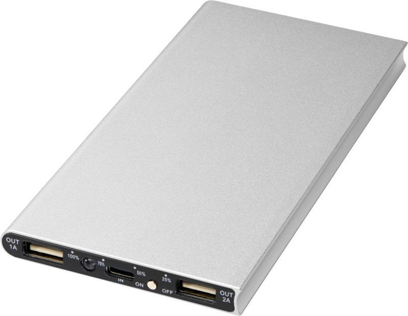 Plate 8000 mAh aluminium power bank - Image 9