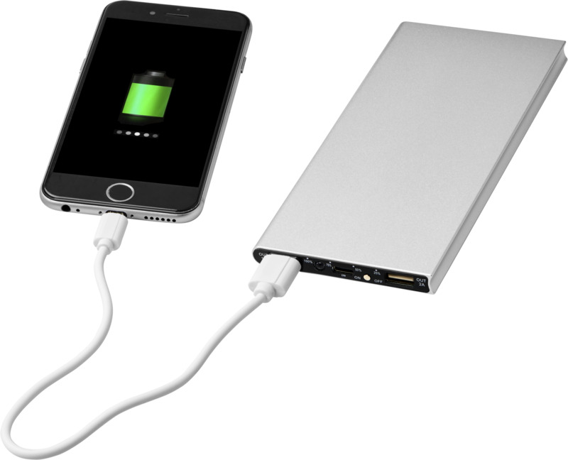 Plate 8000 mAh aluminium power bank - Image 12