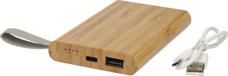 Tulda 5000 mAh bamboo power bank - Image 5