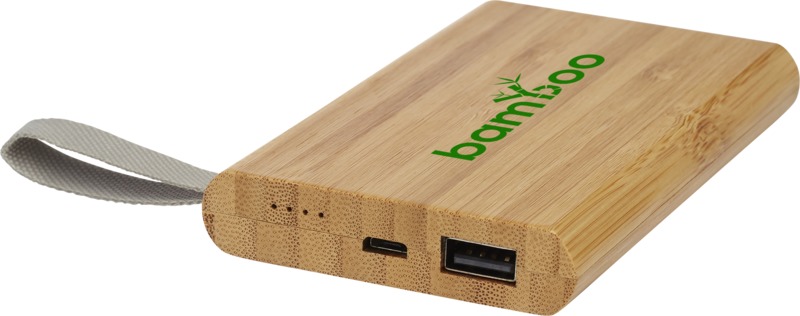 Tulda 5000 mAh bamboo power bank - Image 9