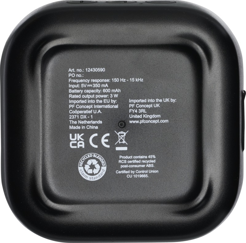 Stark 2.0 3W mini RCS recycled plastic Bluetooth® speaker - Image 11