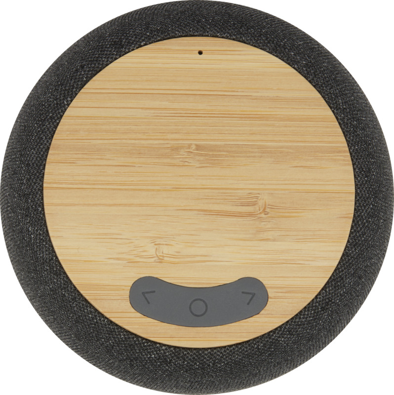 Ecofiber bamboo/RPET Bluetooth® speaker and wireless charging pad - Image 2