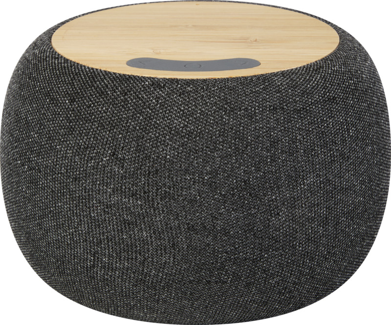 Ecofiber bamboo/RPET Bluetooth® speaker and wireless charging pad - Image 3