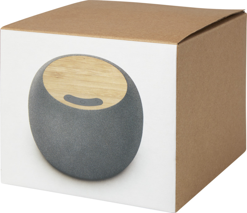 Ecofiber bamboo/RPET Bluetooth® speaker and wireless charging pad - Image 6