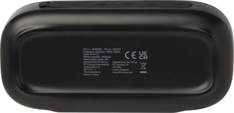 Stark 2.0 5W recycled plastic IPX5 Bluetooth® speaker - Image 10