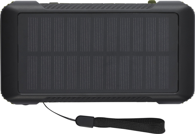 Soldy 10.000 mAh RCS recycled plastic solar dynamo power bank - Image 2