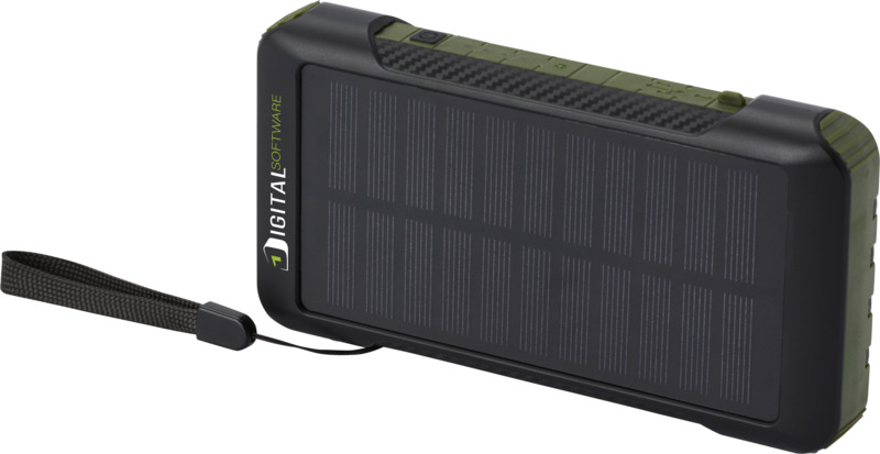 Soldy 10.000 mAh RCS recycled plastic solar dynamo power bank - Image 8