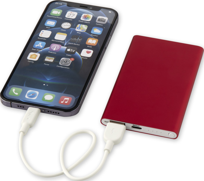 Pep 4000 mAh Type-C recycled aluminium power bank - Image 5