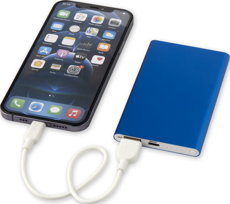 Pep 4000 mAh Type-C recycled aluminium power bank - Image 13