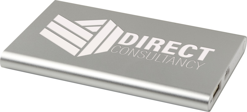 Pep 4000 mAh Type-C recycled aluminium power bank - Image 24