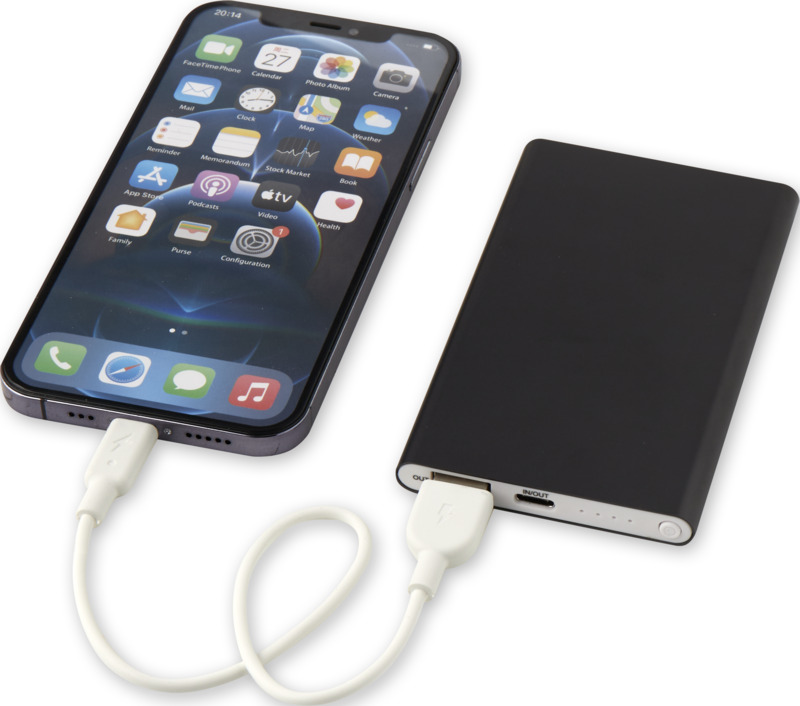 Pep 4000 mAh Type-C recycled aluminium power bank - Image 29