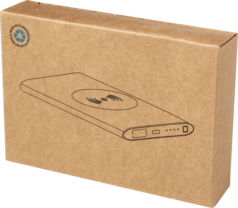 Juice 4000 mAh Type-C recycled aluminium wireless power bank - Image 7