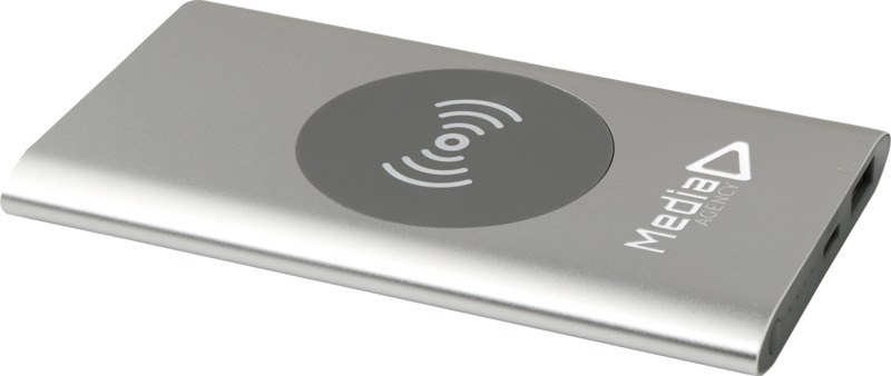 Juice 4000 mAh Type-C recycled aluminium wireless power bank - Image 24