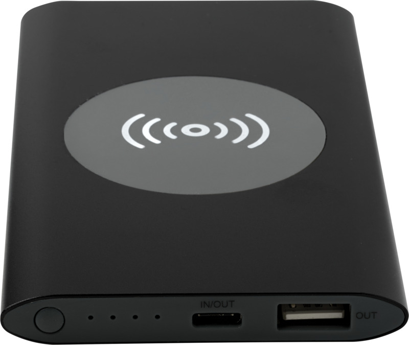 Juice 4000 mAh Type-C recycled aluminium wireless power bank - Image 28