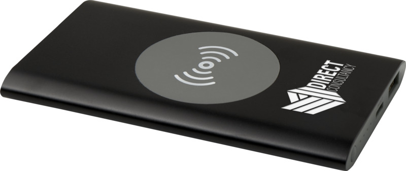 Juice 4000 mAh Type-C recycled aluminium wireless power bank - Image 32