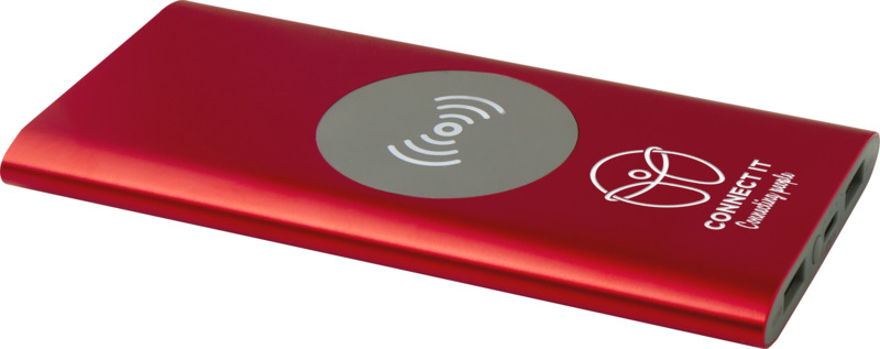 Juice 8000 mAh Type-C recycled aluminium wireless power bank - Image 8