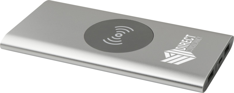 Juice 8000 mAh Type-C recycled aluminium wireless power bank - Image 24